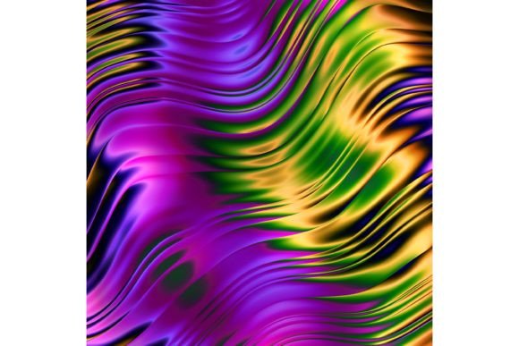 Abstraction 403: Elevating Creative Projects with Violet, Green, and Yellow Gradients
