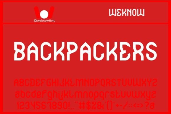 Backpackers: A Techno-Sci-Fi Font for Modern Design