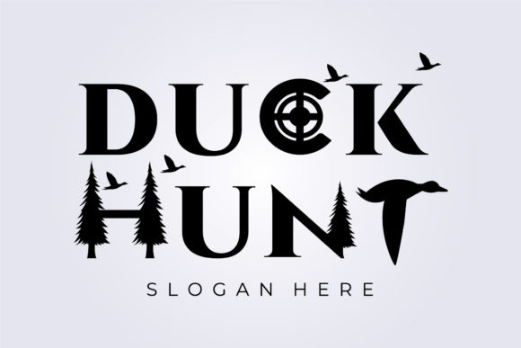 Creative Duck Hunt Letter Mark Logo: Designing Nostalgic Brand Identity