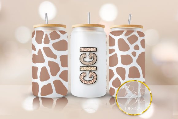 Gigi Libbey Glass Can Wrap Animal Print: Strategic Application for Custom Drinkware