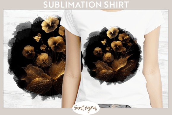 Glowing Pansies V1 Background PNG: Elevating Sublimation Projects with High-Resolution Floral Art
