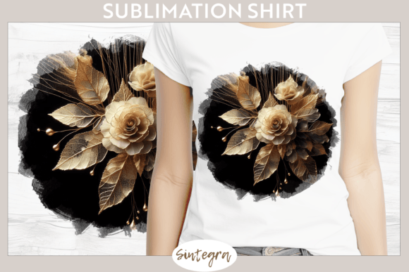 Glowing Roses V2 Background Sublimation: Elevating Custom Apparel Design