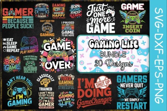 Level Up Your Creativity: A Complete Guide to the Gaming Life SVG Bundle