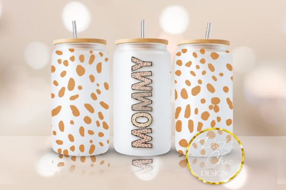 Mommy Animal Print Libbey Glass Can Wrap Guide