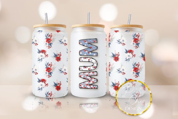 Mum Libbey Can Wrap: UVDTF Glass Cup Design