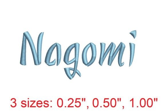 Nagomi Embroidery Font: Precision for PES Projects