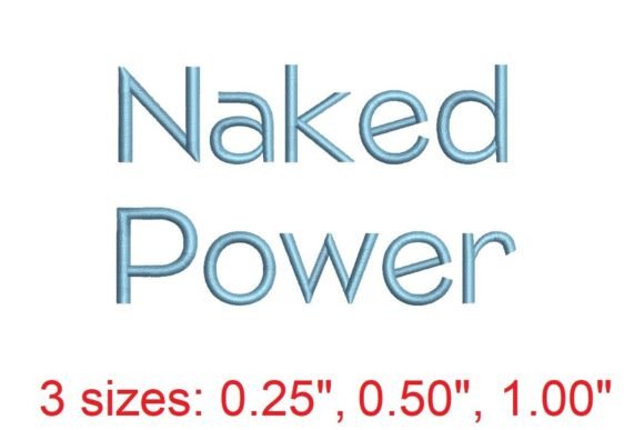 Naked Power LT Embroidery Font: Integrating Precision Typography into Your Workflow