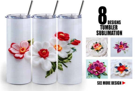 Tumbler 3D Flower Embroidered: Strategic Design Integration for Sublimation Businesses