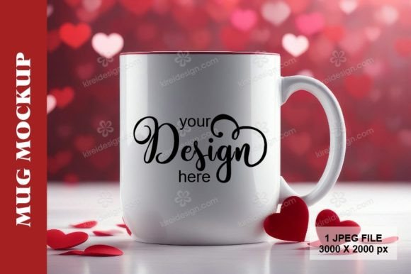Valentine s Day Mug Mockup 03: Elevating Seasonal Product Presentations