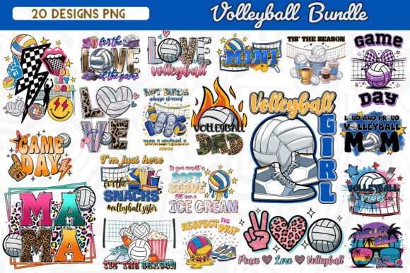 Volleyball Sublimation Bundle: Practical Designs for Game Day, Team Spirit, and Small Business Growth